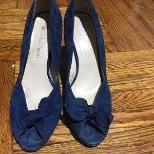 Fun all leather Blue Suede shoes
